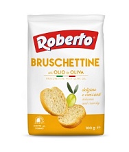 Хрустящие хлебцы Брускеттине с оливковым маслом, Roberto (100 г)