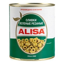Оливки зеленые резаные, Alisa (3 кг)