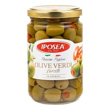Оливки с перцем, IPOSEA (290 г)
