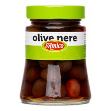 Оливки "Nere" с косточкой, D`Amico (300 г)